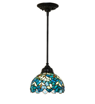 Nightfall Wisteria One Light Pendant in Solar Black (57|294641)