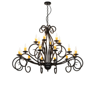 Sienna 18 Light Chandelier in Solar Black (57|292425)