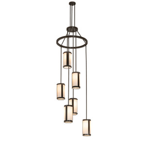 Cartier Six Light Chandelier in Bronze (57|292031)