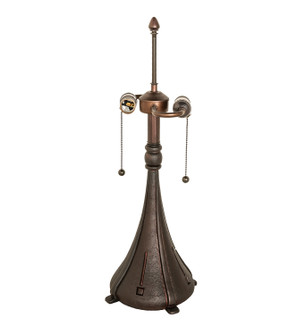 Checkerboard Two Light Table Base in Mahogany Bronze (57|29135)