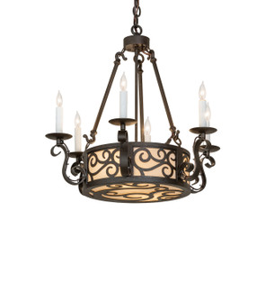 Delano Eight Light Chandelier in Rust Copper (57|290183)