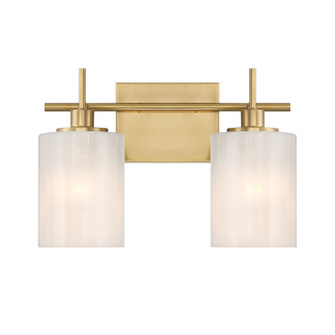 Two Light Bathroom Vanity in Natural Brass (446|M80083NB)