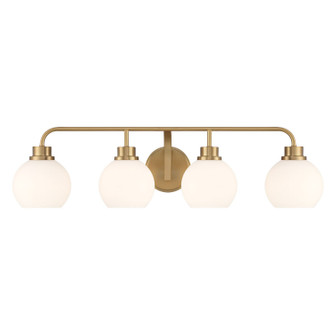 Four Light Bathroom Vanity in Natural Brass (446|M80082NB)