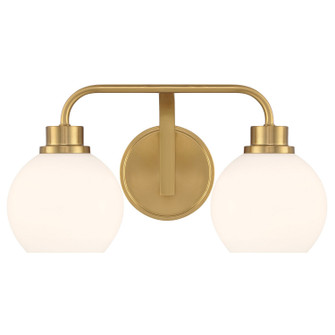Two Light Bathroom Vanity in Natural Brass (446|M80080NB)