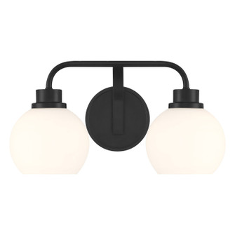 Two Light Bathroom Vanity in Matte Black (446|M80080MBK)