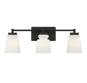 Three Light Bathroom Vanity in Matte Black (446|M80058MBK)