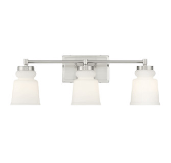 Three Light Bathroom Vanity in Brushed Nickel (446|M80058BN)