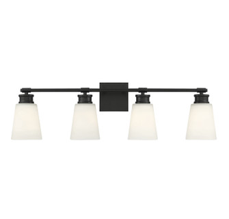 Four Light Bathroom Vanity Light in Matte Black (446|M80056MBK)