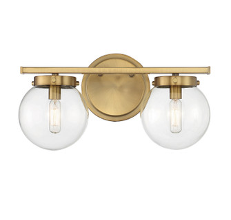 Two Light Bathroom Vanity in Natural Brass (446|M80046NB)