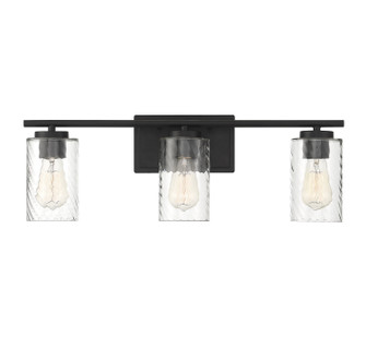 Mbath Three Light Bathroom Vanity Light in Matte Black (446|M80038MBK)