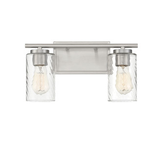 Mbath Two Light Bathroom Vanity in Brushed Nickel (446|M80037BN)