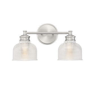 Mbath Two Light Bathroom Vanity Light in Brushed Nickel (446|M80034BN)