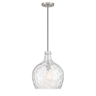 One Light Pendant in Brushed Nickel (446|M7053BN)