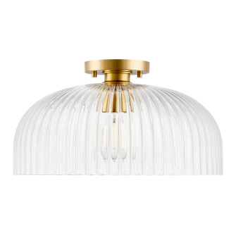 One Light Semi-Flush Mount in Natural Brass (446|M60080NB)