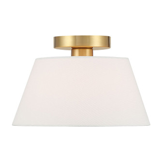 Three Light Semi-Flush Mount in Natural Brass (446|M60077NB)