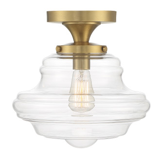 One Light Semi-Flush Mount in Natural Brass (446|M60069NB)
