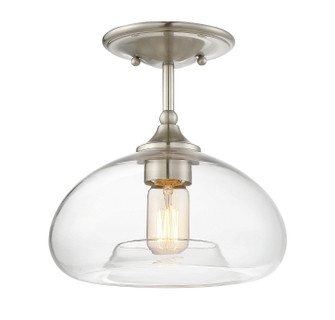 Msemi One Light Semi-Flush Mount in Brushed Nickel (446|M60017BN)
