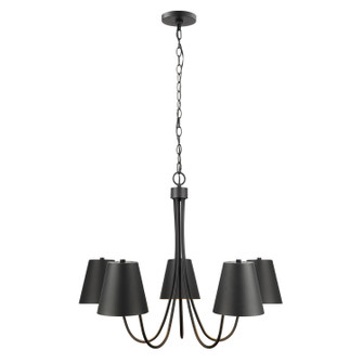 Five Light Chandelier in Matte Black (446|M100142MBK)