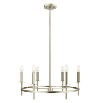 Six Light Chandelier in Brushed Nickel (446|M100140BN)