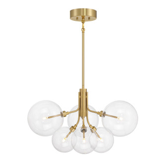 LED Chandelier in Natural Brass (446|M100135NB)