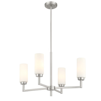 Four Light Chandelier in Brushed Nickel (446|M100129BN)