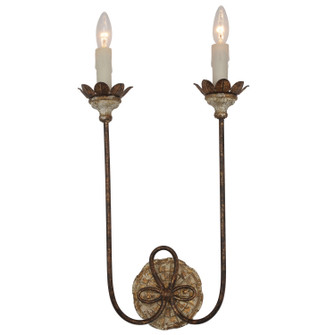Jaima Two Light Wall Sconce in Golden Garden Patina (374|W82512)