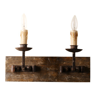 Alta Ridge Two Light Wall Sconce in reclaimed wood (374|W51212)