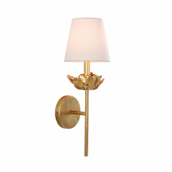 Rosalba One Light Wall Sconce in Rubbed Brass (374|W231071G)