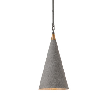 Calder One Light Pendant in Weathered Stone Patina (374|P91221G)