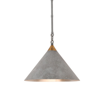 Calder One Light Pendant in Weathered Stone Patina (374|P91211G)
