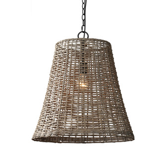 Whitsunday One Light Pendant in Seagarss Wash, Iron Black (374|P221151)
