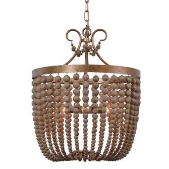 Darcia Three Light Chandelier in Tarnished Silver (374|H71263AS)