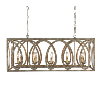 Palma Ten Light Chandelier in Château Patina (374|H712210)
