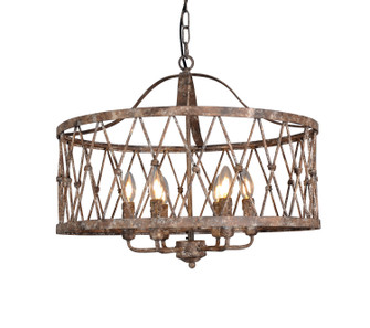 Aida Six Light Chandelier in Rustic Bronze Patina (374|H62226)
