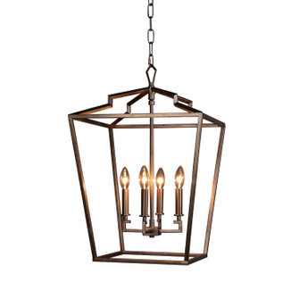 Camilla Four Light Chandelier in Antique Silver (374|H6124M4AS)