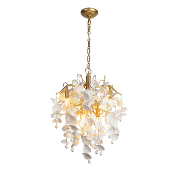 Lunaria Six Light Chandelier in Siena Gold (374|H26120R22)