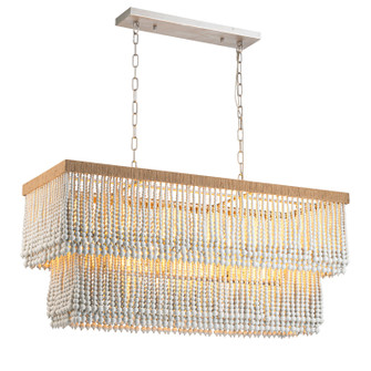 Coastal Cascade Eight Light Chandelier in Antique Silver (374|H25120L8)