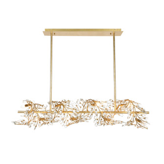 Ludovica Eight Light Chandelier in Sunwashed Goldleaf (374|H25115L8)