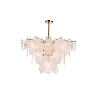 Idalia Ten Light Chandelier in Antique Brass (374|H24101L10)