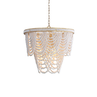 Renaissance Nine Light Chandelier in Gold, white (374|H221119G)