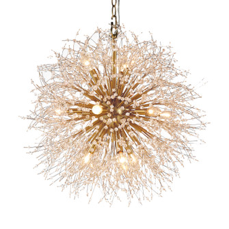 Milky Way 12 Light Chandelier in Warm Brass (374|H22105G12)