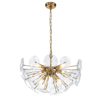 Sancia Eight Light Chandelier in Warm Brass (374|H211048BR)