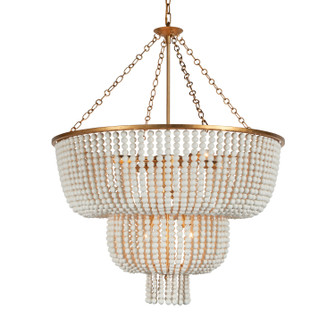 Campana Eight Light Chandelier in Siena Goldleaf (374|H21103T8GL)