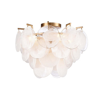 Celeste Three Light Flushmount in Warm Brass (374|F211235BR)