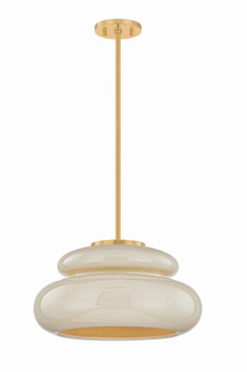 Pia One Light Pendant in Aged Brass (428|H1145701AGBCBR)