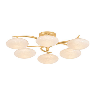 Bayberry LED Semi Flush Mount in Vintage Gold Leaf (70|5006VGL)