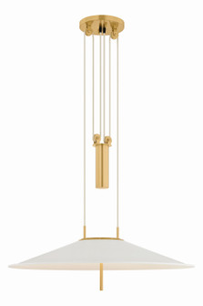 Emmons LED Pendant in Aged Brass (70|4751AGBSWH)