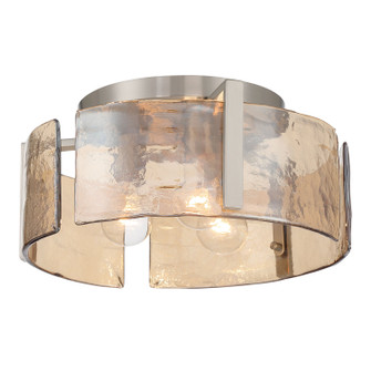 Aenon Three Light Flush Mount in Pewter (62|3164FMPWAWG)