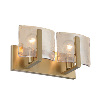 Aenon Two Light Vanity in Brushed Champagne Brass (62|3164BA2BCBAWG)