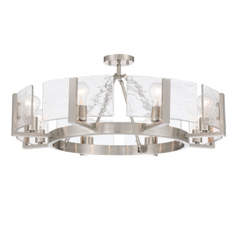 Aenon Eight Light Semi-Flush Mount in Pewter (62|31648SFPWHWG)